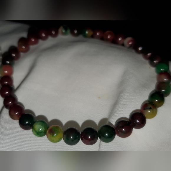 Jade Handmade Stretch Bracelet - Picture 6 of 8